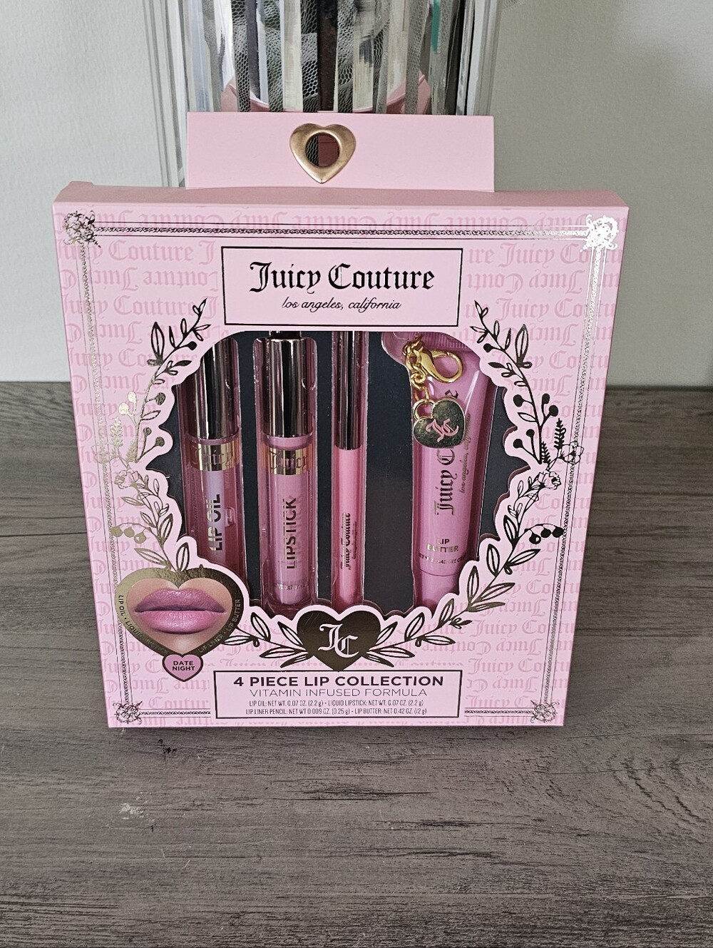 Juicy Couture 4-Piece Pink Lip Collection NEW